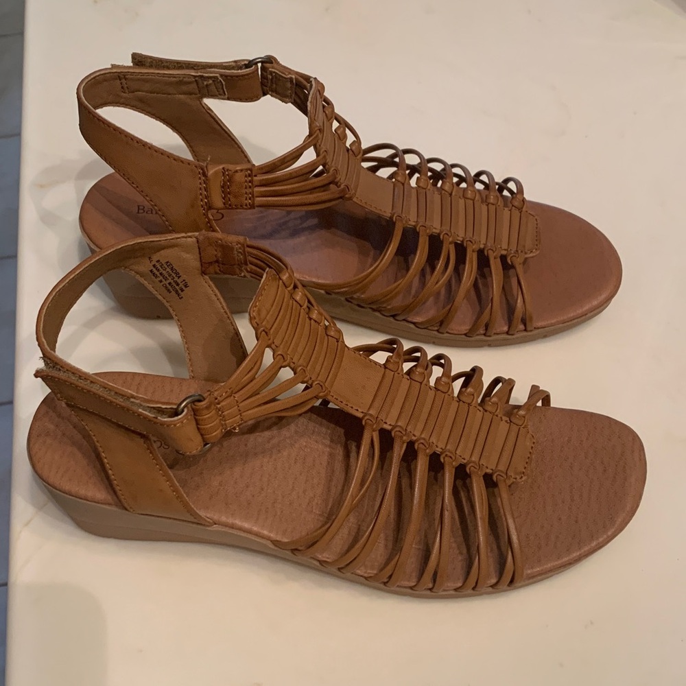 BareTraps Brown Strappy Sandals